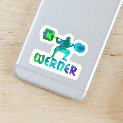 Werner Sticker Weightlifter Laptop Image