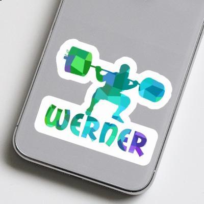 Werner Aufkleber Gewichtheber Notebook Image