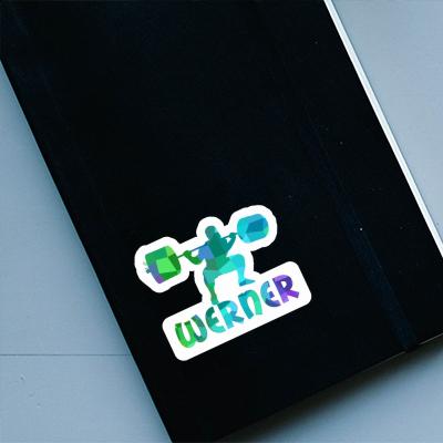 Werner Sticker Weightlifter Laptop Image