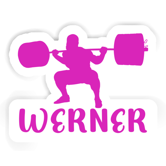 Sticker Gewichtheberin Werner Gift package Image