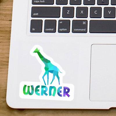 Autocollant Werner Girafe Laptop Image