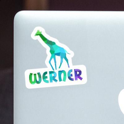 Sticker Werner Giraffe Notebook Image