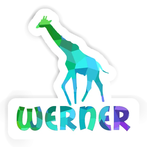 Sticker Giraffe Werner Laptop Image