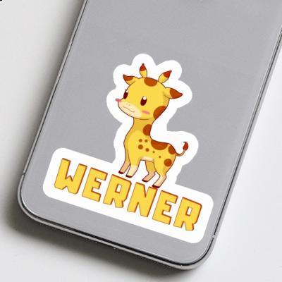 Girafe Autocollant Werner Laptop Image