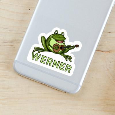 Sticker Guitar Frog Werner Laptop Image