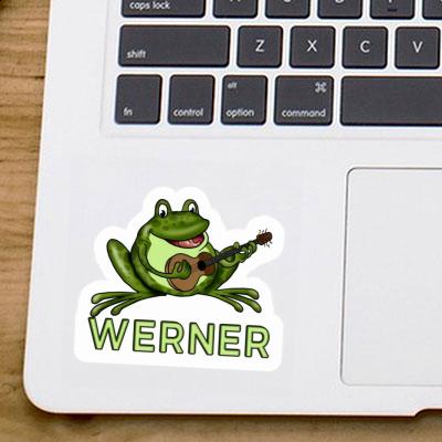 Sticker Werner Gitarrenfrosch Laptop Image