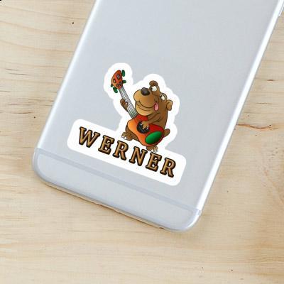 Guitar Dog Sticker Werner Gift package Image