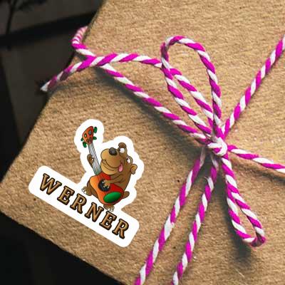 Guitar Dog Sticker Werner Gift package Image
