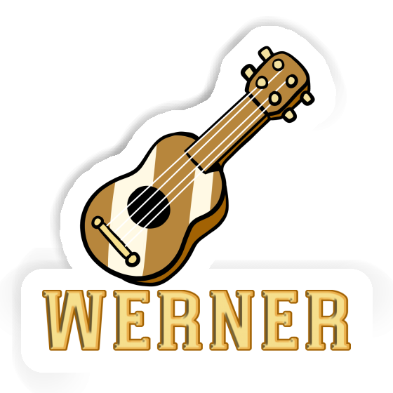 Sticker Gitarre Werner Notebook Image