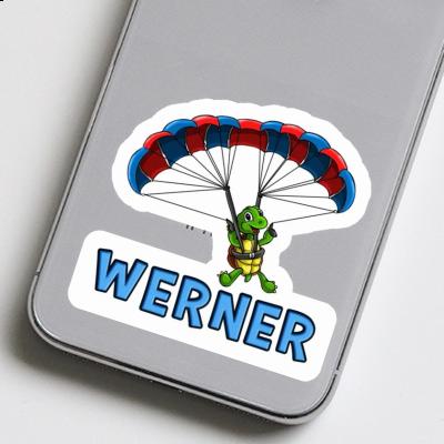 Werner Aufkleber Gleitschirmflieger Notebook Image