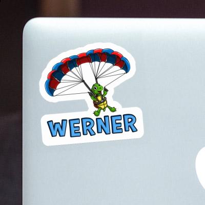 Werner Sticker Paraglider Notebook Image