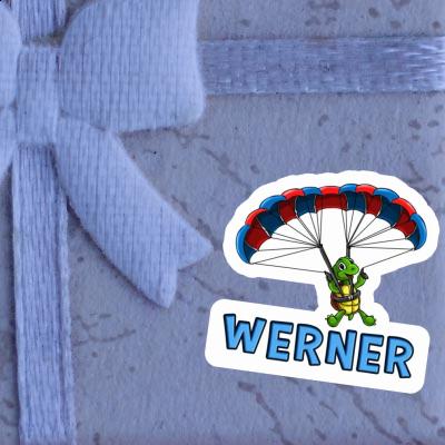 Werner Sticker Paraglider Notebook Image