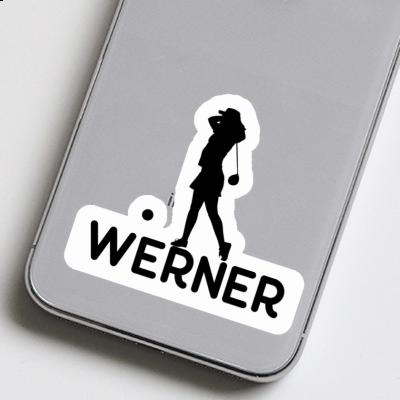Werner Sticker Golfer Notebook Image