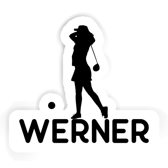 Autocollant Golfeuse Werner Laptop Image