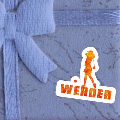 Aufkleber Werner Golferin Gift package Image