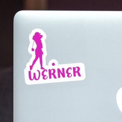 Golferin Sticker Werner Laptop Image