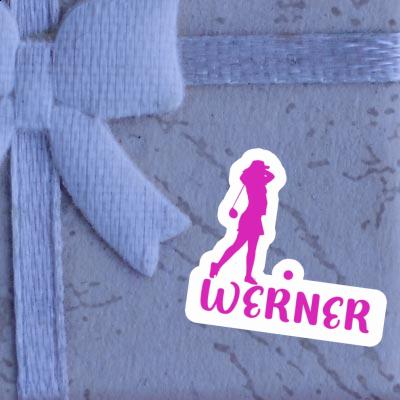 Werner Sticker Golfer Image
