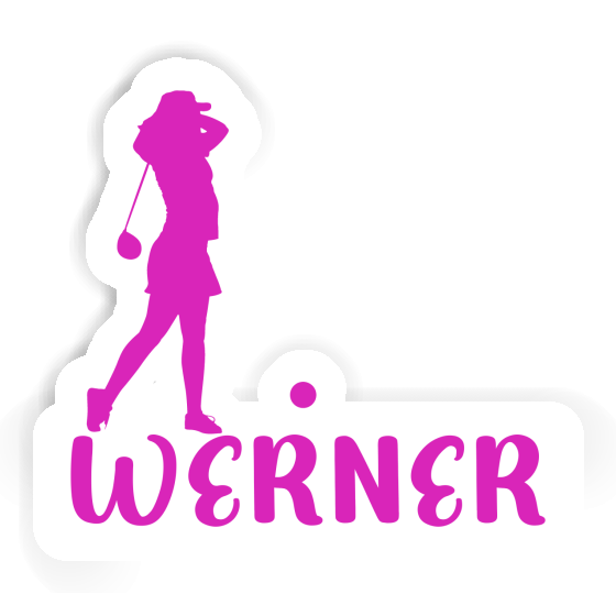 Werner Sticker Golfer Notebook Image