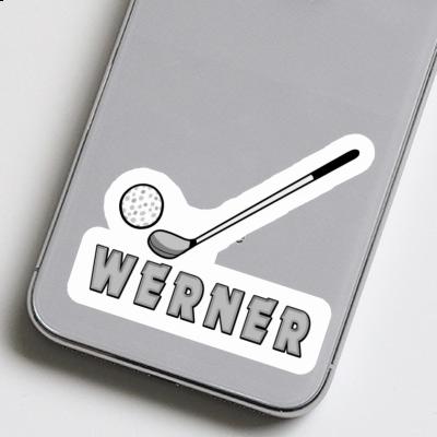 Aufkleber Werner Golfschläger Laptop Image