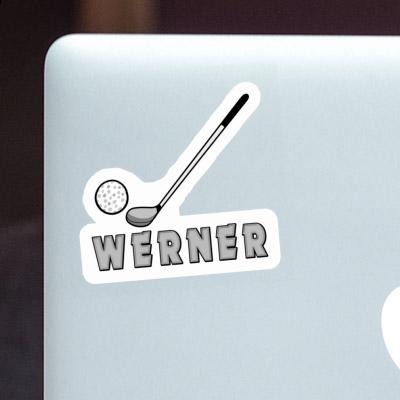 Golf Club Sticker Werner Notebook Image