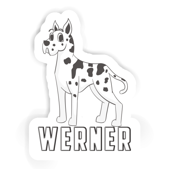 Werner Sticker Great Dane Notebook Image