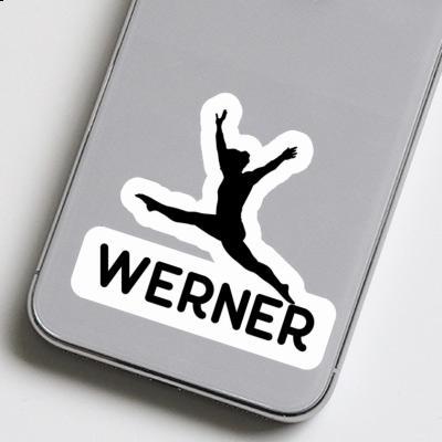 Werner Autocollant Gymnaste Laptop Image