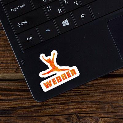 Werner Sticker Gymnast Laptop Image