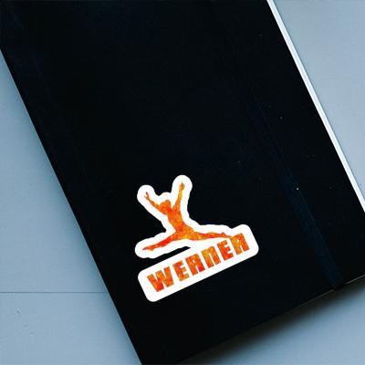 Aufkleber Gymnastin Werner Laptop Image