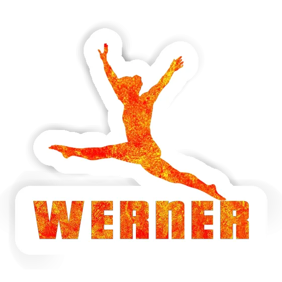 Aufkleber Gymnastin Werner Image
