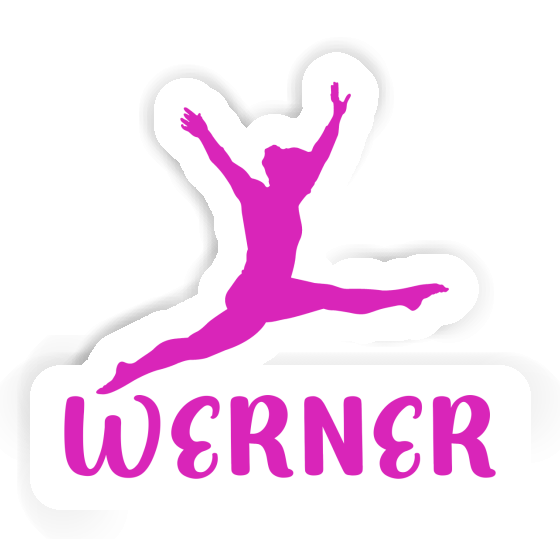 Aufkleber Werner Gymnastin Notebook Image