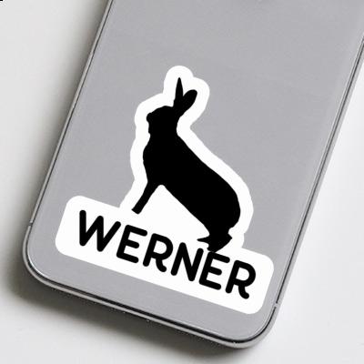 Werner Autocollant Lapin Notebook Image