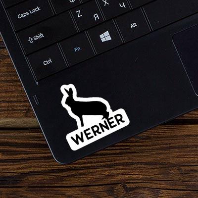 Werner Autocollant Lapin Laptop Image