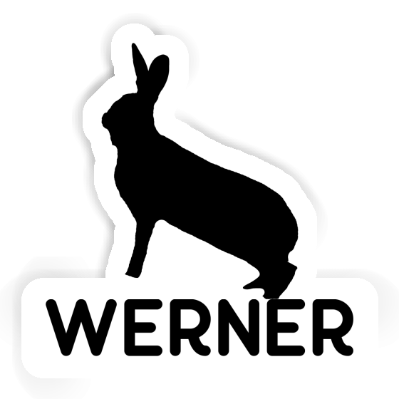 Werner Aufkleber Hase Image