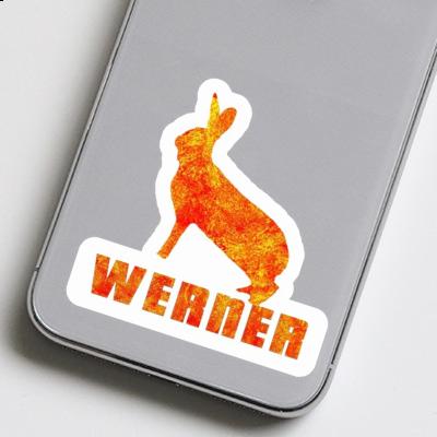 Lapin Autocollant Werner Laptop Image