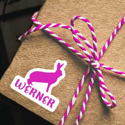 Sticker Rabbit Werner Gift package Image