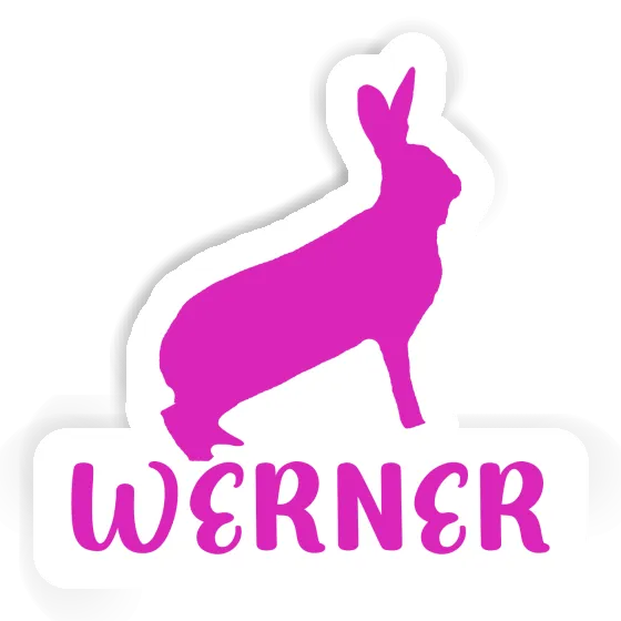 Aufkleber Kaninchen Werner Laptop Image