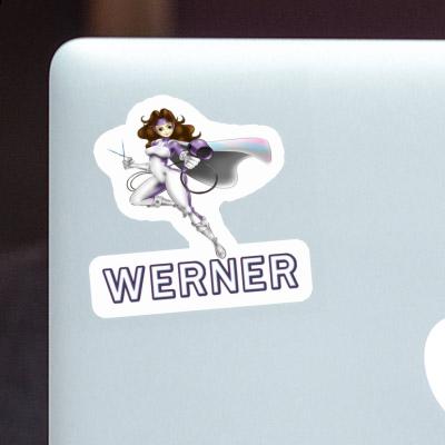 Werner Sticker Hairdresser Laptop Image
