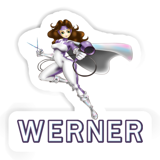 Werner Sticker Hairdresser Notebook Image