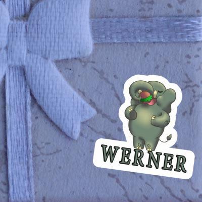 Sticker Elephant Werner Gift package Image
