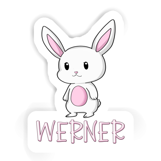 Werner Sticker Hase Laptop Image