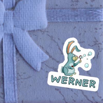 Sticker Soap Bubbles Rabbit Werner Gift package Image