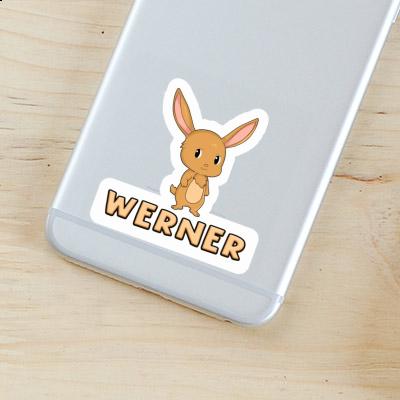 Sticker Werner Rabbit Laptop Image