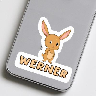 Sticker Werner Rabbit Laptop Image