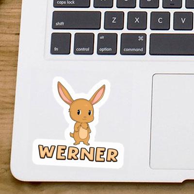 Sticker Werner Rabbit Notebook Image