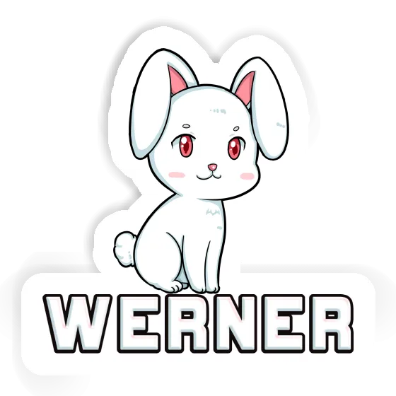Bunny Sticker Werner Laptop Image