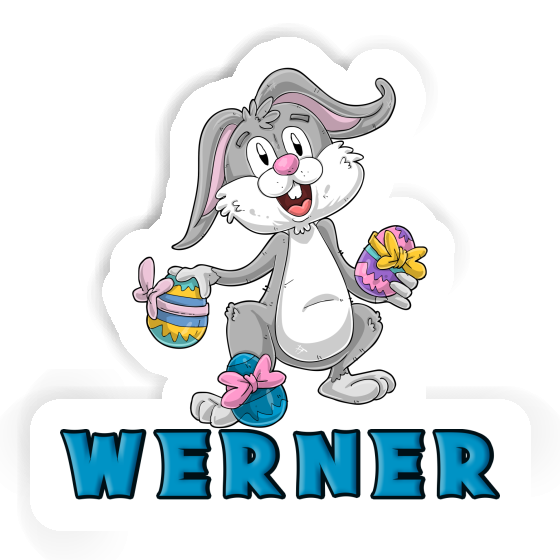 Easter Bunny Sticker Werner Notebook Image
