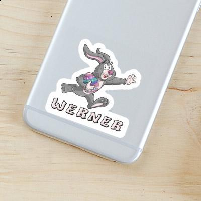 Sticker Rugby rabbit Werner Laptop Image