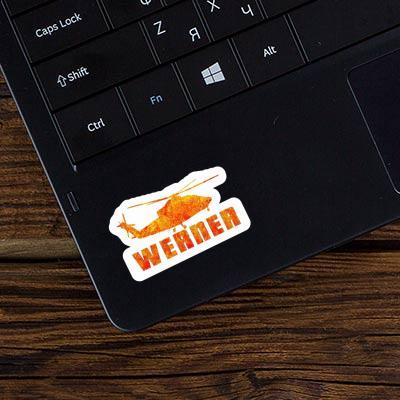 Werner Sticker Helicopter Laptop Image