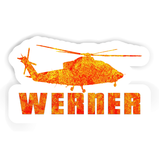 Werner Sticker Helicopter Notebook Image