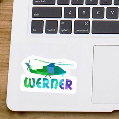 Sticker Helikopter Werner Laptop Image